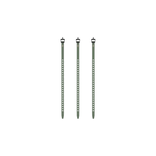 HALF RACK QUICKSTRAP 3 PACK 18IN - GREEN_FLAT FRONT VIEW