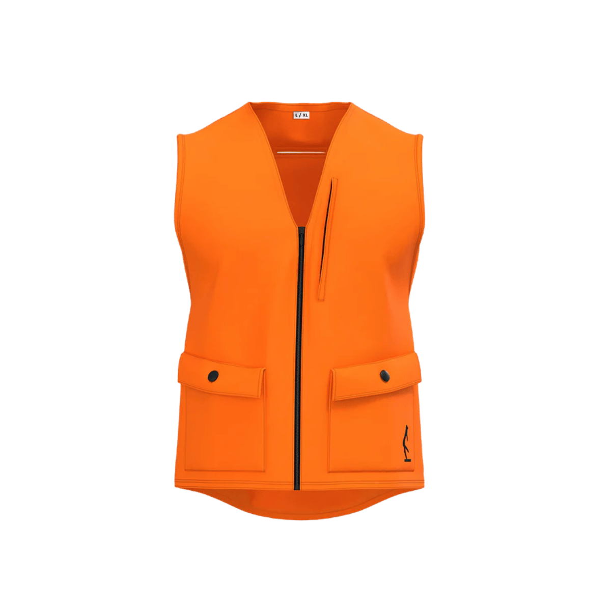 HALF RACK YOUTH DELUXE BLAZE VEST - BLAZE ORANGE_FRONT ANGLE