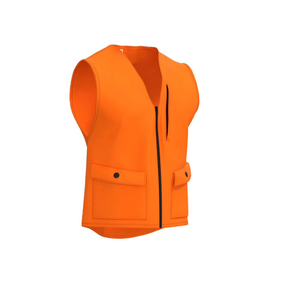 HALF RACK YOUTH DELUXE BLAZE VEST - BLAZE ORANGE_FRONT ANGLE_SIDE FRONT ANGLE