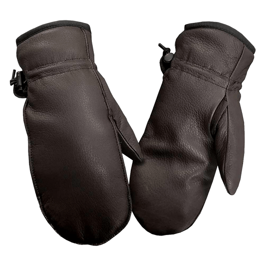 HAND ARMOR DEER LEATHER FASHION MITT- CHESTNUT
