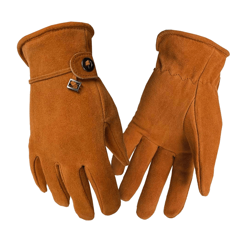HAND ARMOR DEER SUEDE FASHION GLOVE- SADDLE