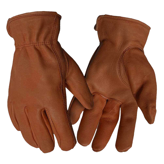 HAND ARMOR THINSULATE DEERSKIN DRIVER GLOVE- CHESTNUT