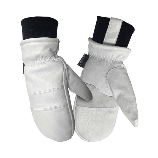 HAND ARMOR WOMEN'S DEER SUEDE FASHION MITTEN- WHITE