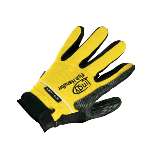 LINDY FISH HANDLING GLOVE - MD - LH - YELLOW