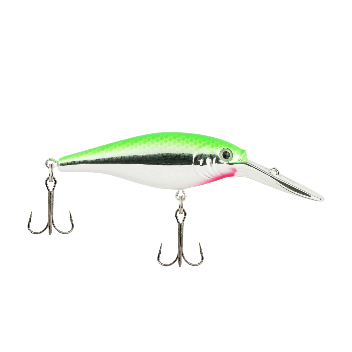 BERKLEY FLICKER SHAD 3/16OZ HARD BAIT - LIME CHROME