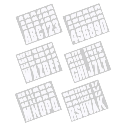 HARDLINE PRODUCTS BOAT LETTERING SOLID WHITE 3″ REGISTRATION KIT 350