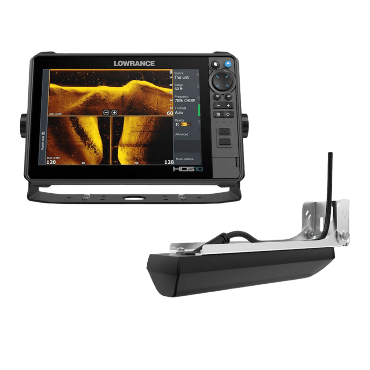 LOWRANCE HDS-10 PRO – USA/CAN MAPS WITH ACTIVE IMAGING 3-IN-1 TRANSDUCER