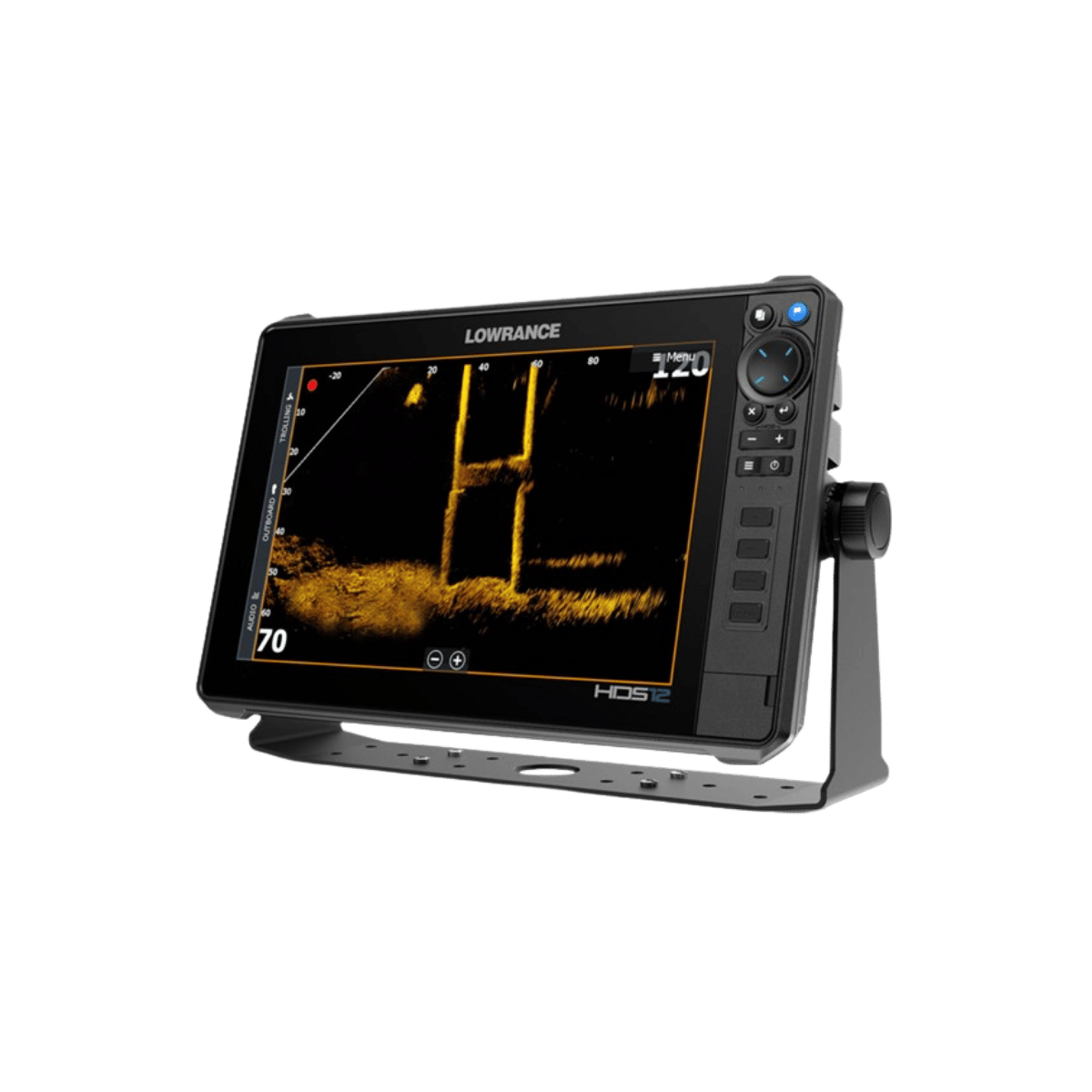 LOWRANCE HDS-12 PRO – USA/CAN CHARTS WITH ACTIVE IMAGING 3-IN-1 TRANSDUCER - SIDE VIEW