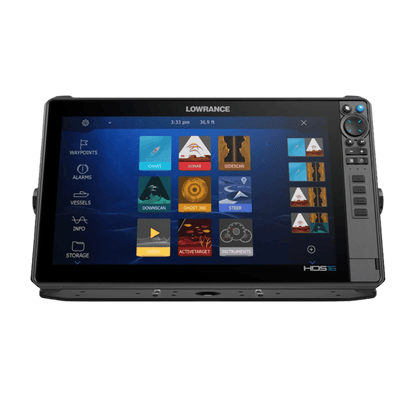 LOWRANCE HDS PRO 16 US/CAN MULTIFUNCTION DISPLAY WITH C-MAP DISCOVER_FRONT DISPLAY VIEW (SCREEN ON)