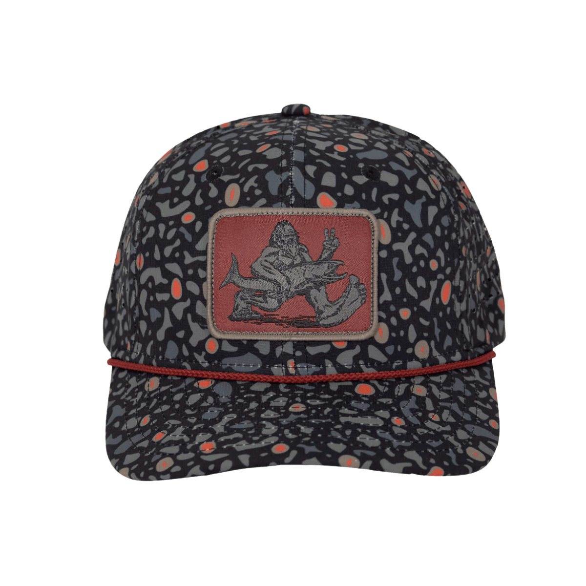 PARAMOUNT FIN HEAD PATCH CAP - BLACK