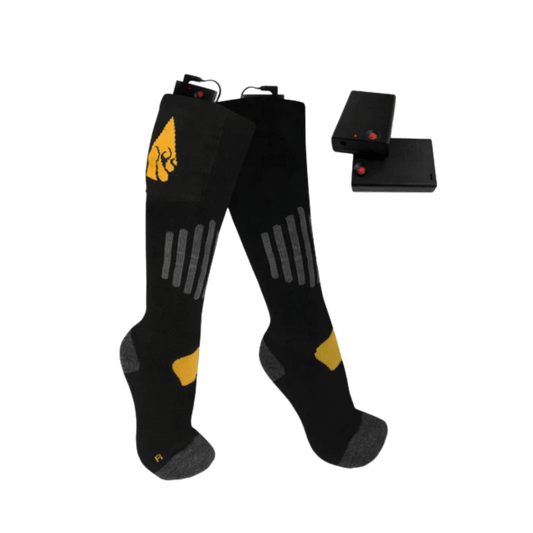 ACTIONHEAT COTTON HEATED SOCKS AA BATTERY - XXL - BLACK