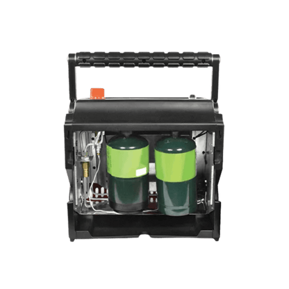 HEAT HOG LIQUID PROPANE PORTABLE HEATER - 18000 BTU" - BACK VIEW