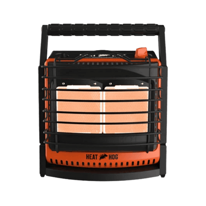 HEAT HOG LIQUID PROPANE PORTABLE HEATER - 18000 BTU" - FRONT VIEW