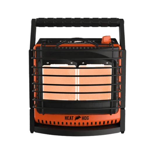 HEAT HOG LIQUID PROPANE PORTABLE HEATER - 18000 BTU" - FRONT VIEW