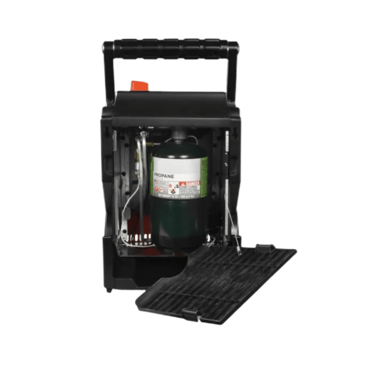 HEAT HOG LIQUID PROPANE PORTABLE HEATER - 9000 BTU" - BACK VIEW