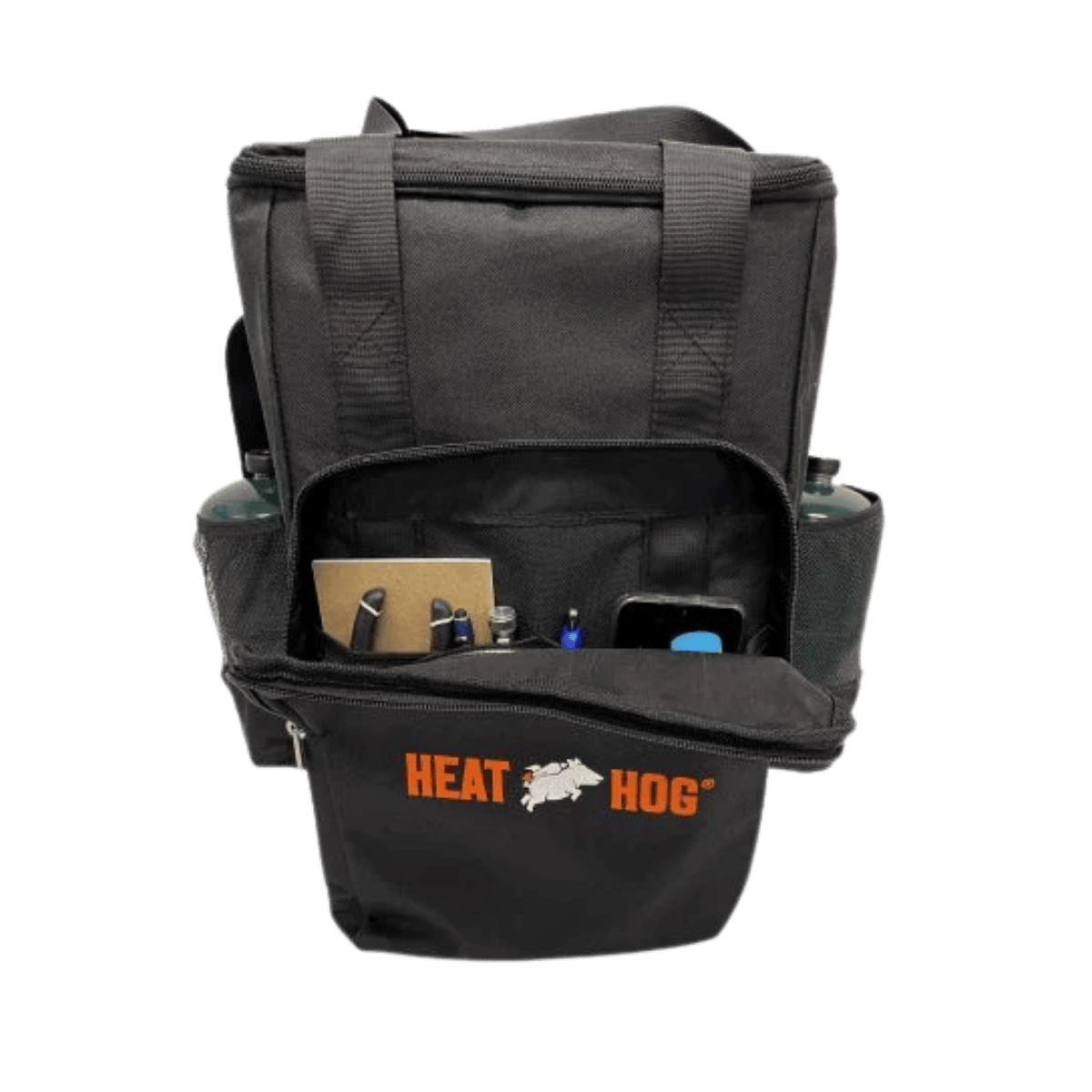 HEAT HOG 04K AND 09K TRAVEL BAG WITH STRAP - BLACK - SIDE POCKET