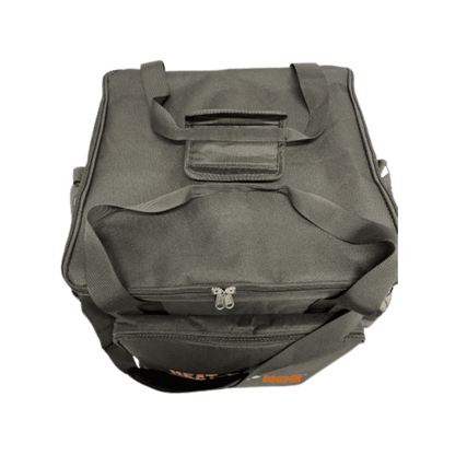 HEAT HOG 18K TRAVEL BAG WITH STRAP - BLACK - TOP VIEW CLOSED
