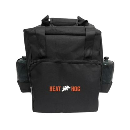 HEAT HOG 18K TRAVEL BAG WITH STRAP - BLACK - FRONT VIEW