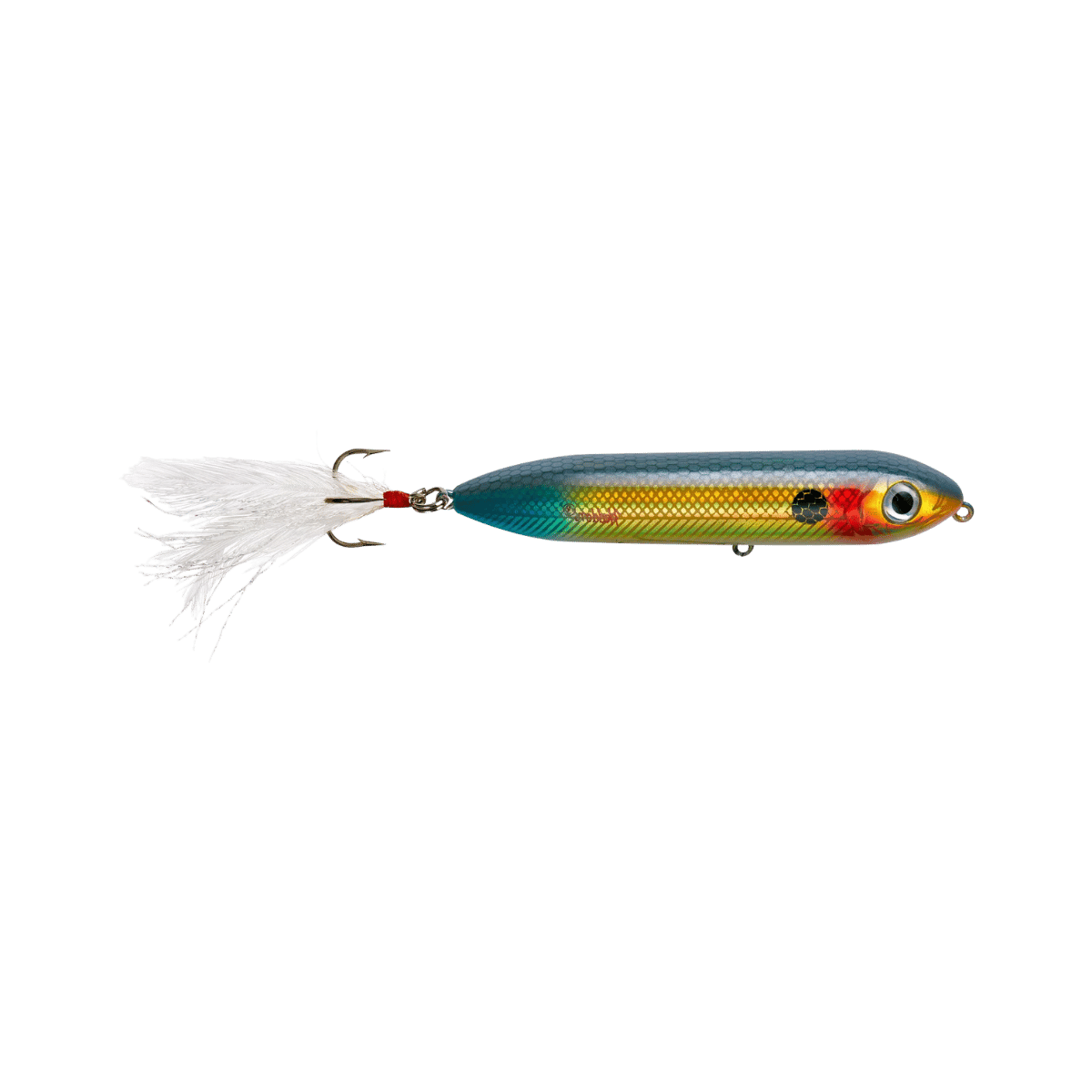 HEDDON FEATHER SUPER SPOOK JR WOUNDED SHAD IMAGE