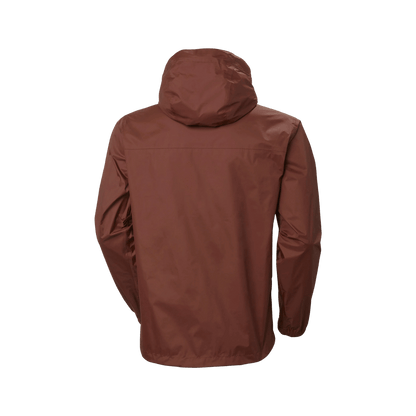 HELLY HANSEN MEN'S LOKE JACKET - IRON OXIDE, BACK ANGLE, MD, LG, XL, XXL