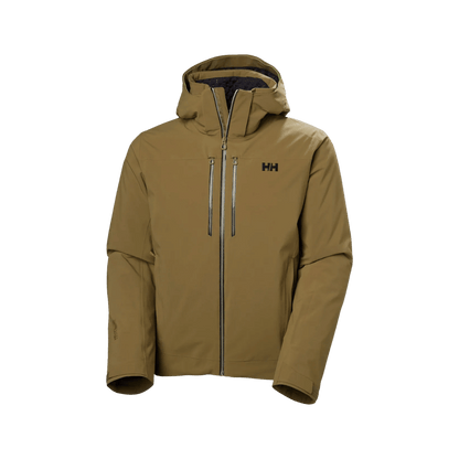 HELLY HANSEN MEN'S ALPHA LIFALOFT JACKET - SEPIA, FRONT ANGLE, MD, LG, XL, 2XL