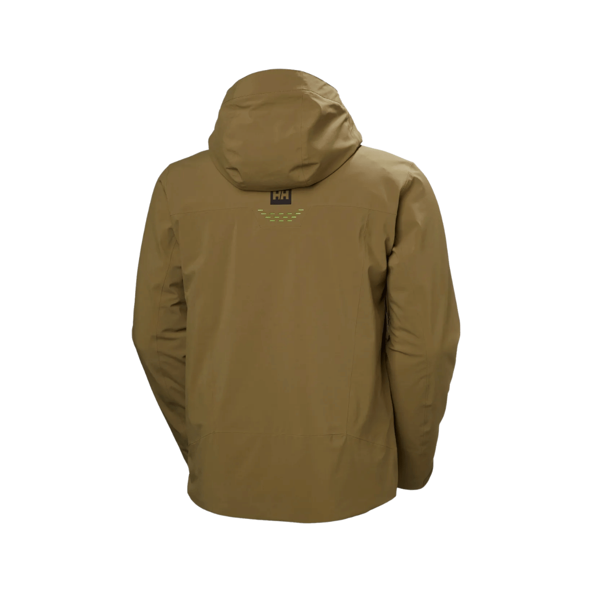 HELLY HANSEN MEN'S ALPHA LIFALOFT JACKET - SEPIA, BACK ANGLE, MD, LG, XL, 2XL