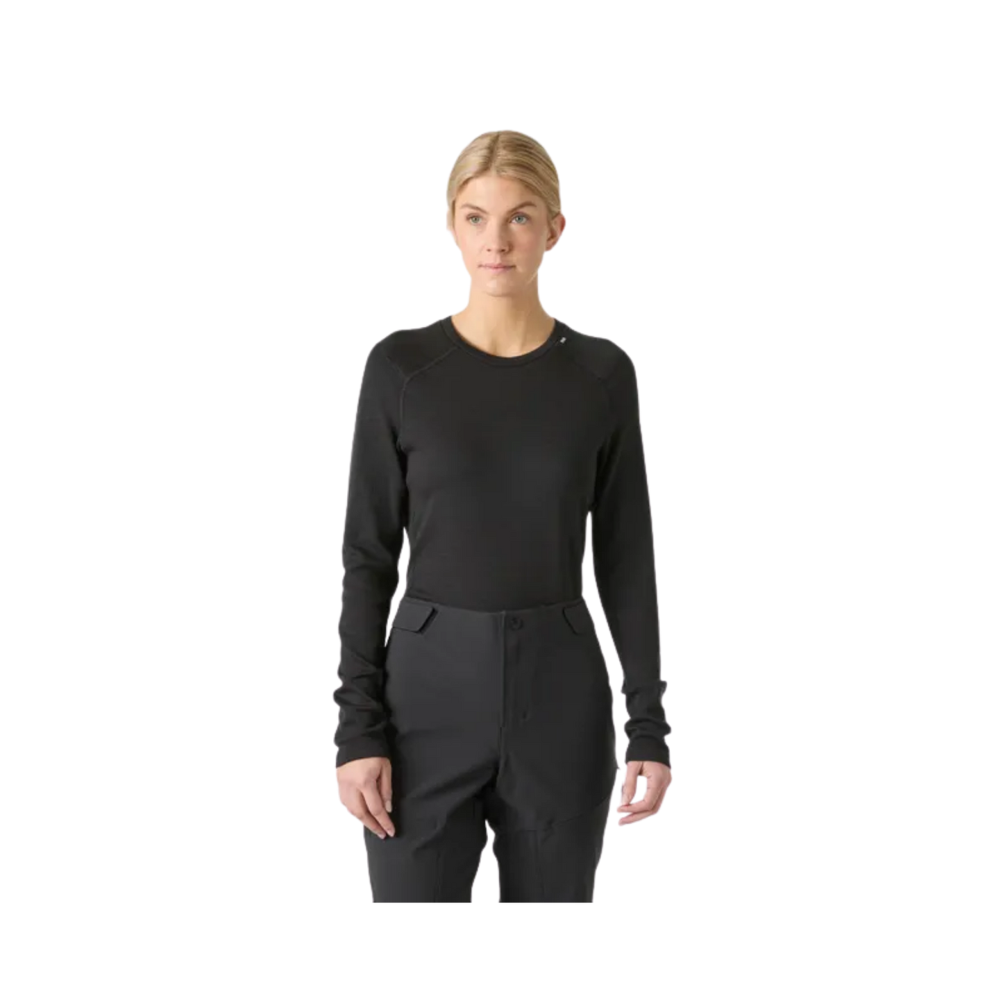 HELLY HANSEN W LIFA MERINO MDWT CREW BLACK