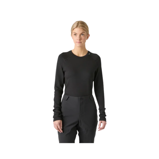 HELLY HANSEN W LIFA MERINO MDWT CREW BLACK