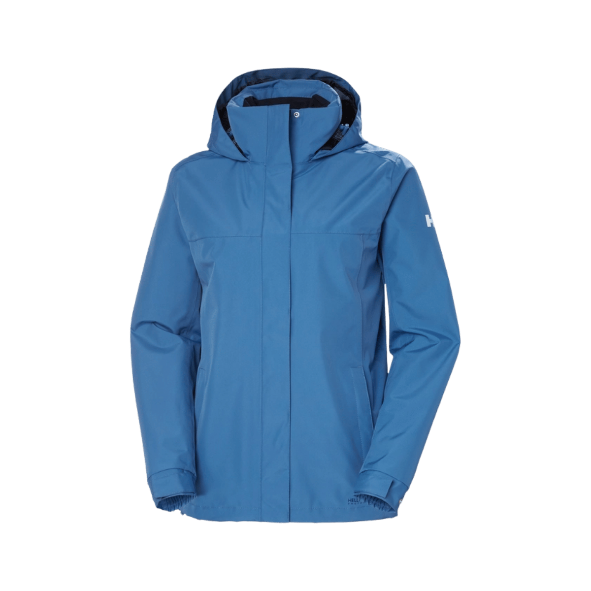 HELLY HANSEN WOMEN'S ADEN LONG COAT - AZURITE, FRONT ANGLE, SM, MD, LG, XL