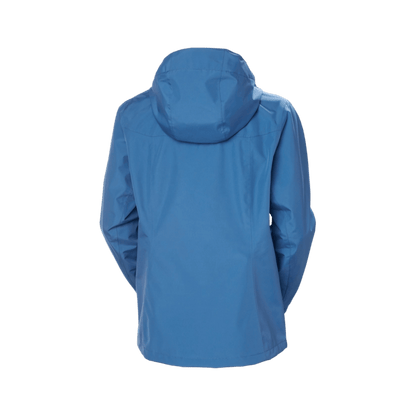 HELLY HANSEN WOMEN'S ADEN LONG COAT - AZURITE, BACK ANGLE, SM, MD, LG, XL