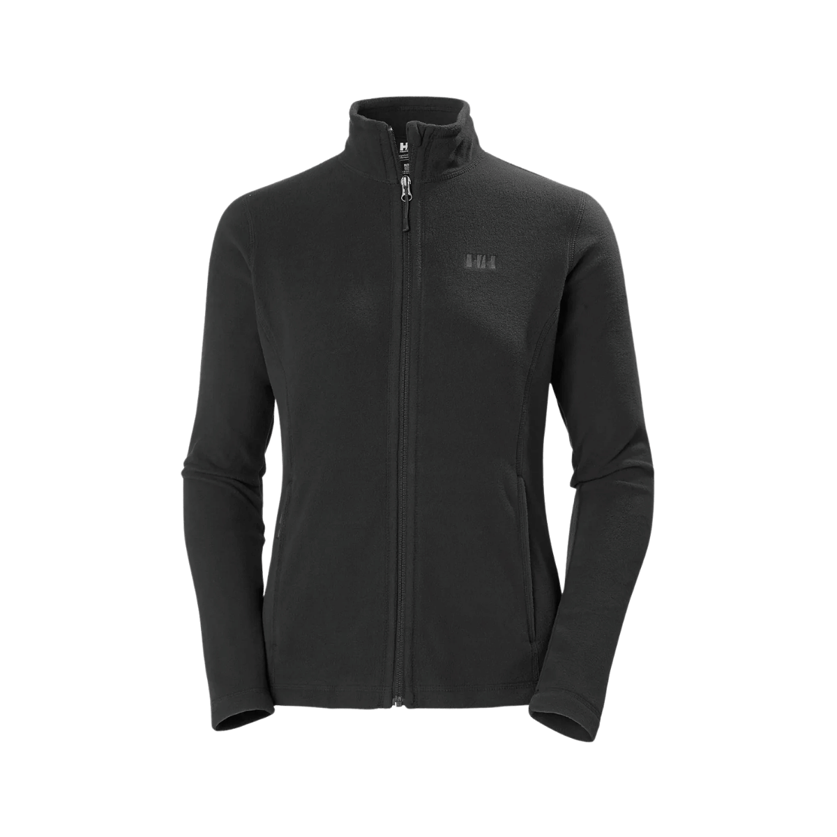 HELLY HANSEN WOMEN'S DAYBREAKER FLEECE JACKET - BLACK, FRONT ANGLE, SM, MD, LG, XL, XXL