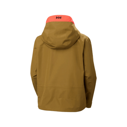 HELLY HANSEN WOMEN'S EMIKO SHELL JACKET - LYNX, BACK ANGLE, SM, MD, LG