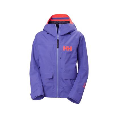 HELLY HANSEN WOMEN'S EMIKO SHELL JACKET - ULTRA VIOLET, FRONT ANGLE, SM, MD, LG