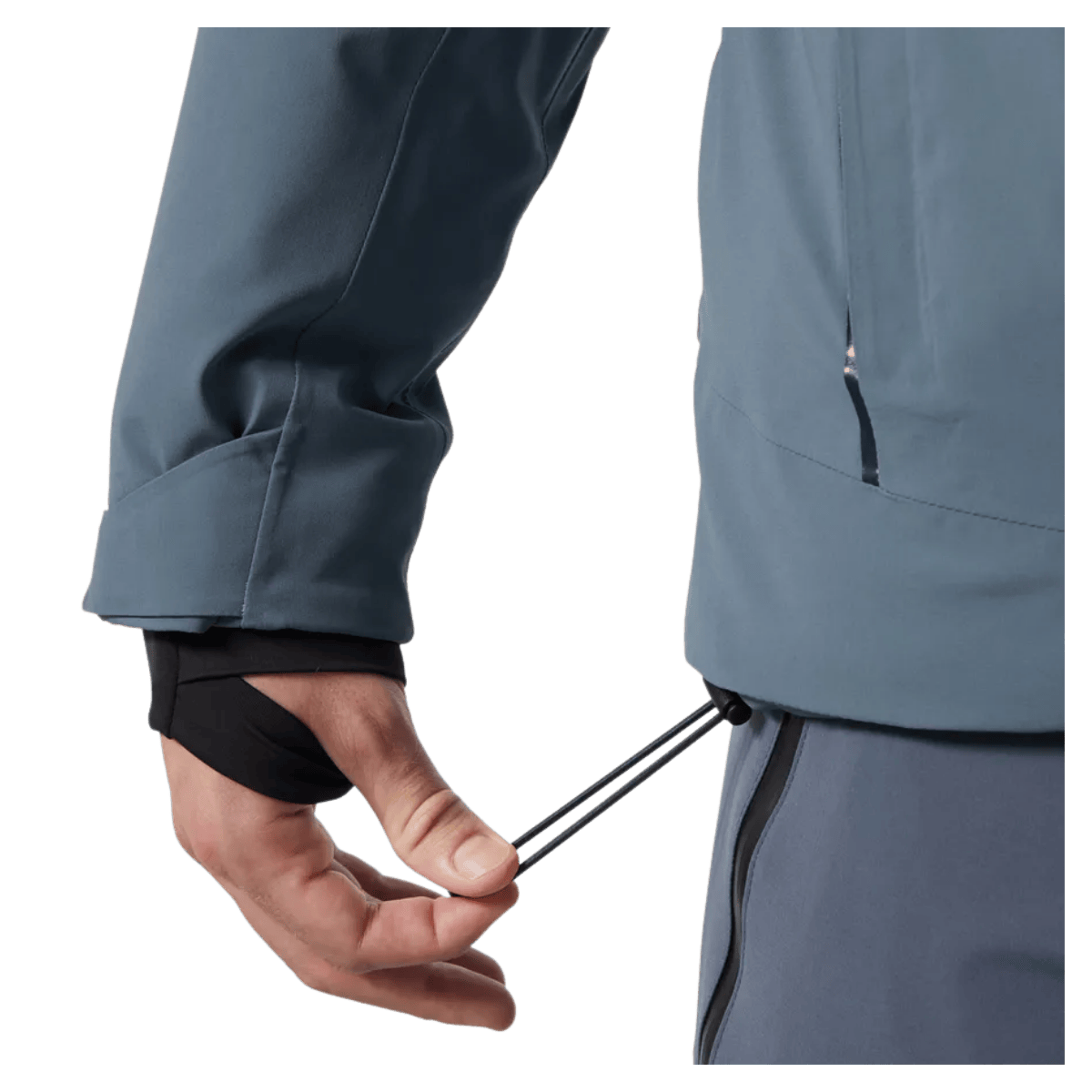 HELLY HANSEN MEN'S ALPHA 4.0 INSULATED SKI JACKET - WASHED NAVY - ADJUSTMENT