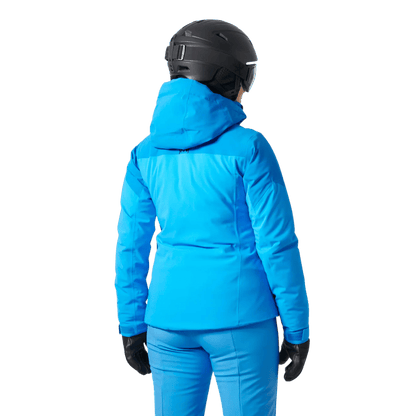 HELLY HANSEN ALPHELIA WOMENS INSULATED SKI JACKET - NEPTUNE BLUE_BACK ANG MODEL