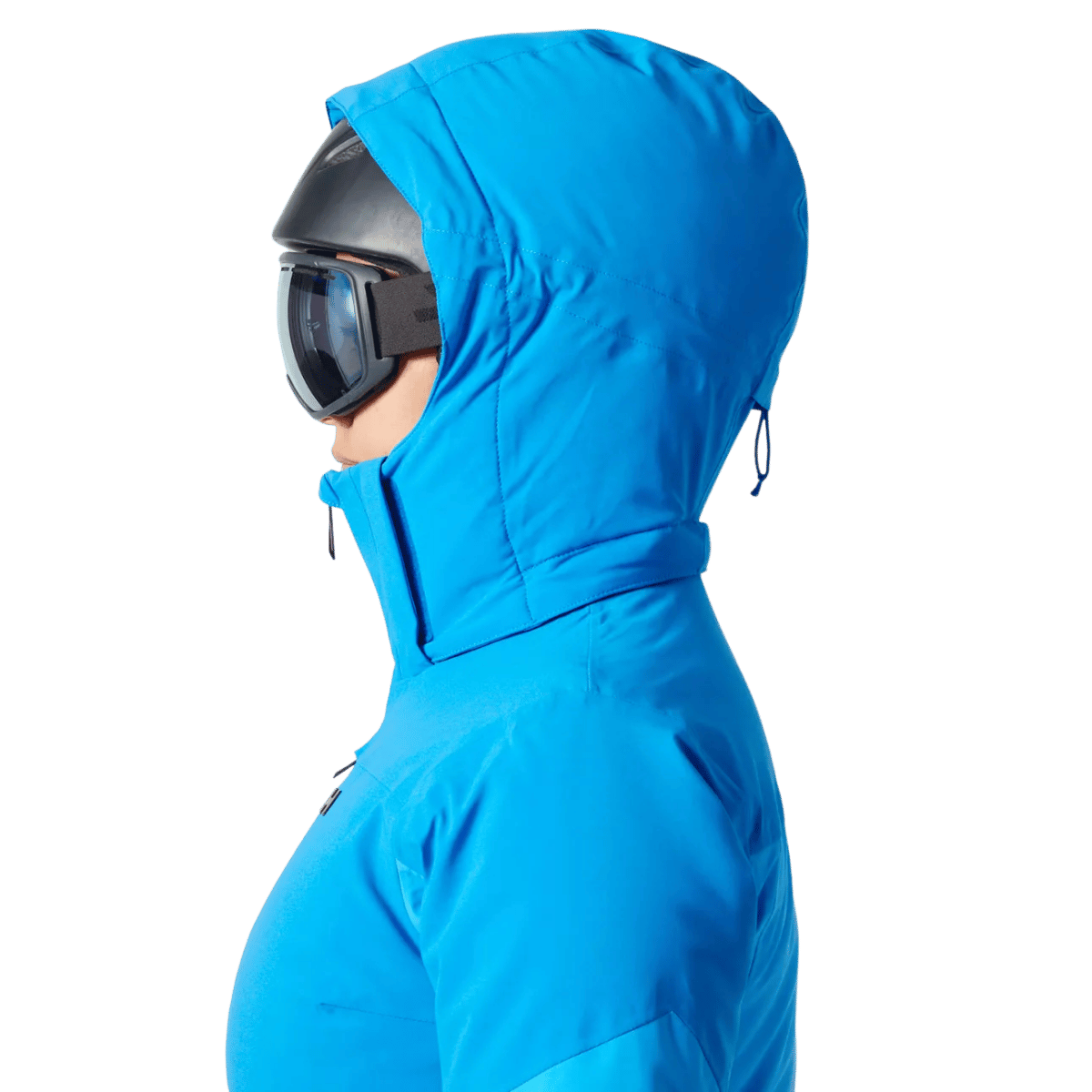 HELLY HANSEN ALPHELIA WOMENS INSULATED SKI JACKET - NEPTUNE BLUE_HEAD SIDE ANGLE