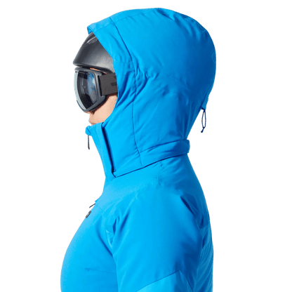 HELLY HANSEN ALPHELIA WOMENS INSULATED SKI JACKET - NEPTUNE BLUE_HEAD SIDE ANGLE
