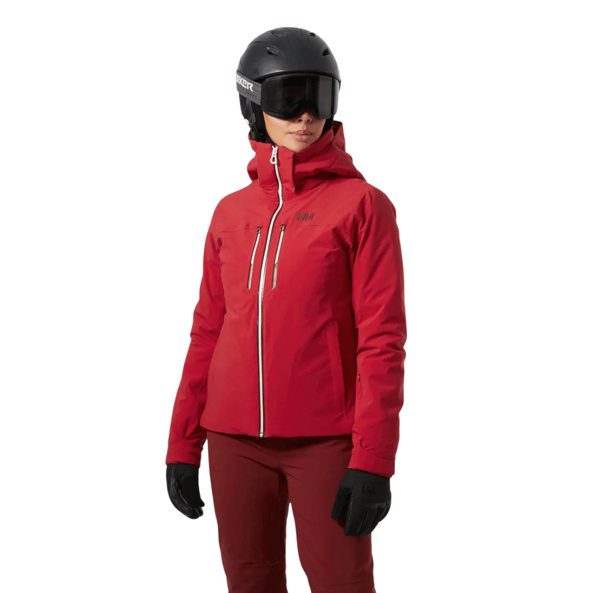 HELLY HANSEN ALPHELIA LIFALOFT SKI JACKET - RED_MODELFRONTANGLE