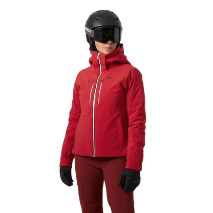 HELLY HANSEN ALPHELIA LIFALOFT SKI JACKET - RED_MODELFRONTANGLE