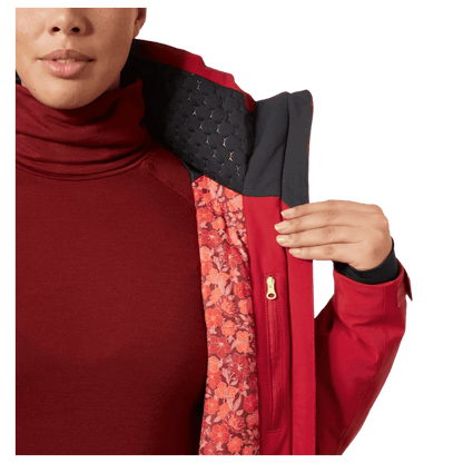 HELLY HANSEN ALPHELIA LIFALOFT WOMENS SKI JACKET - RED - INNER