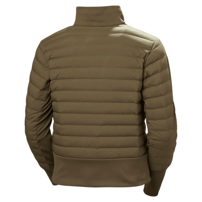 HELLY HANSEN WOMEN'S AVANTI DOWN MIDLAYER SKI JACKET - SEPIA_BACK VIEW