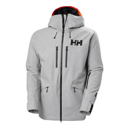 HELLY HANSEN GARIBALDI 2.0 MENS INSULATED SKI JACKET - GREY MELANG