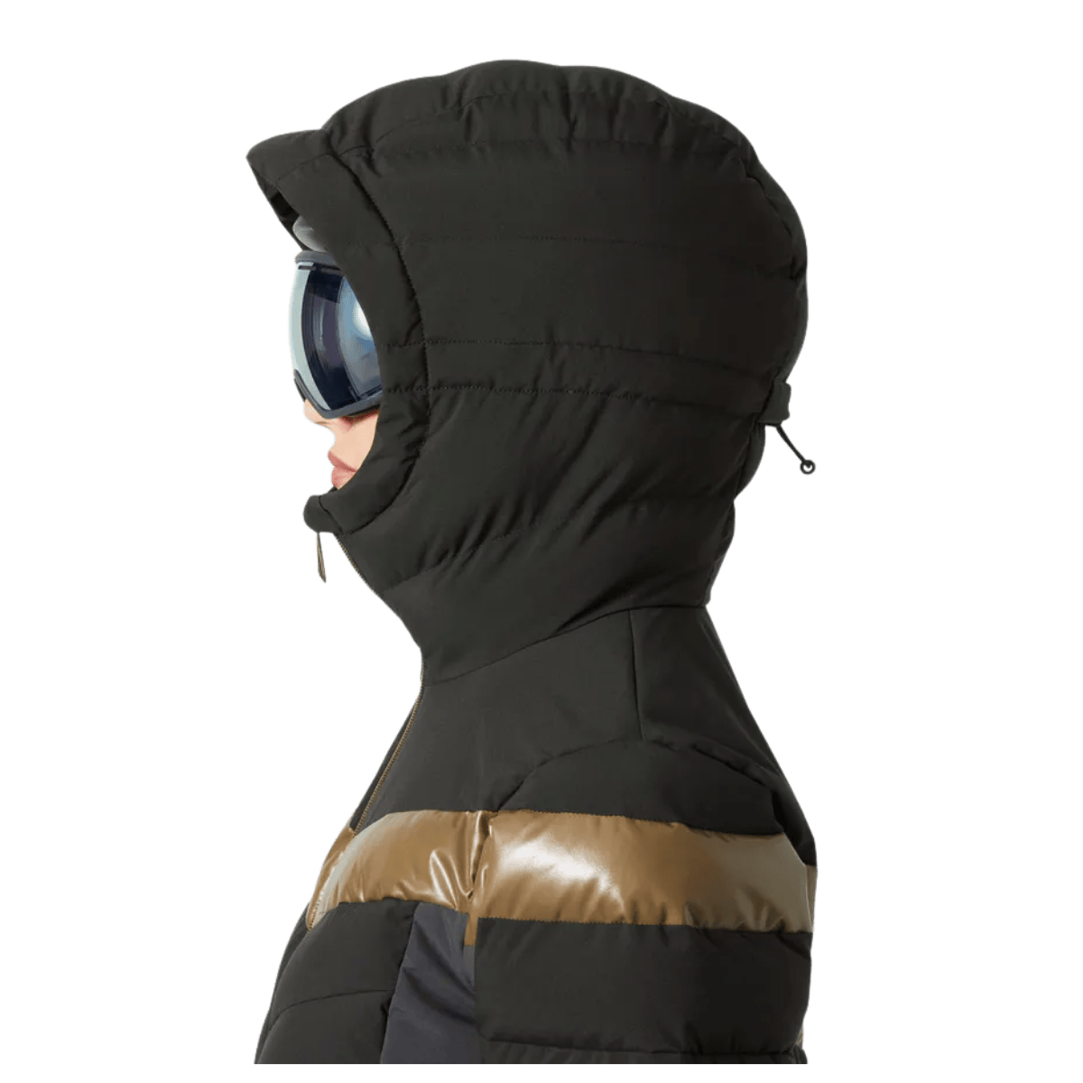 HELLY HANSEN WOMEN'S IMPERIAL PUFFY 2.0 JACKET - BLACK_SIDE VIEW HOODY