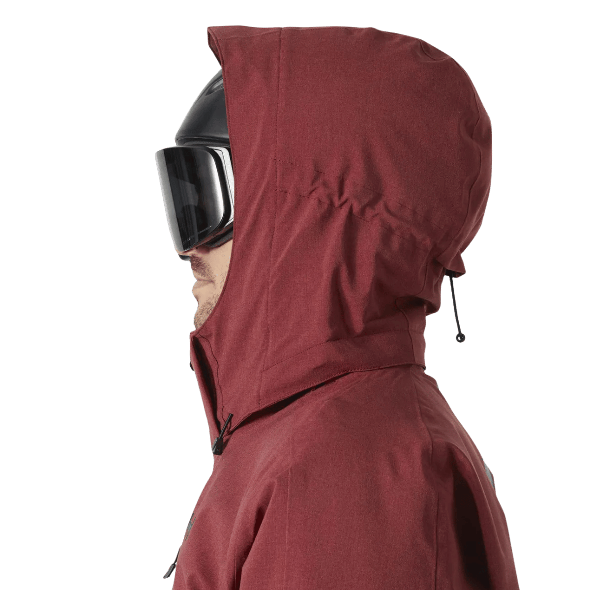 HELLY HANSEN JUNIPER 3.0 SKI JACKET - RED_HEAD SIDE ANGLE