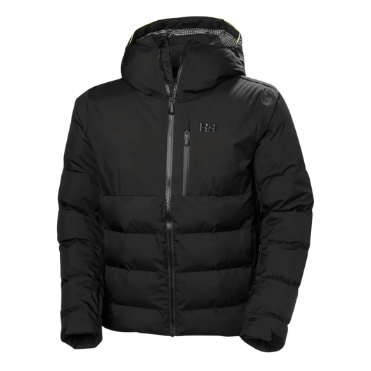 HELLY HANSEN KVITFJELL RACE MENS PUFFY SKI JACKET - BLACK