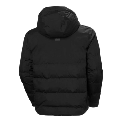 HELLY HANSEN KVITFJELL RACE MENS PUFFY SKI JACKET - BLACK_BACK ANGLE