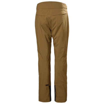 HELLY HANSEN LEGENDARY INSULATED SKI PANTS WOMENS - SEPIA_BACK ANGLE