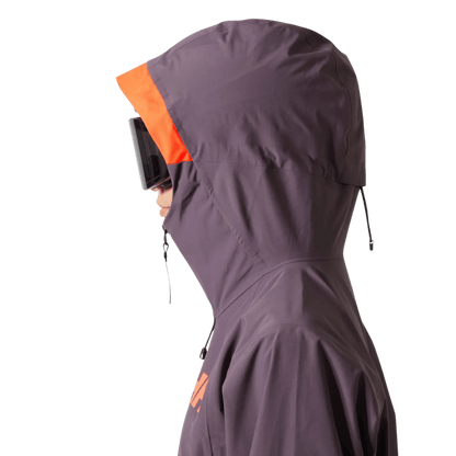 HELLY HANSEN SOGN SHELL WOMENS INSULATED SKI JACKET - SMOKED PURPLE_HEAD SIDE ANGLE