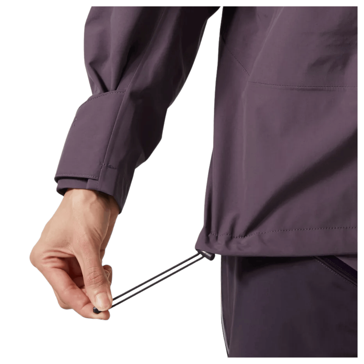 HELLY HANSEN WOMEN'S SOGN SHELL INSULATED SKI JACKET - SMOKED PURPLE - ADJUSTMENT