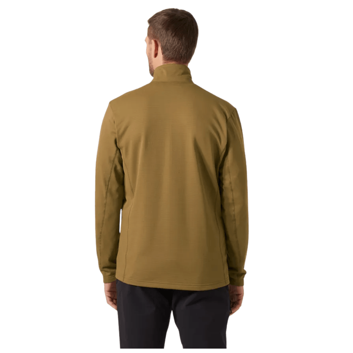 HELLY HANSEN VERSALITE 1/2 ZIP GRID FLEECE - SEPIA - BACK WW